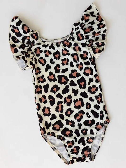 Wild One S/S Flutter Sleeve Leotard