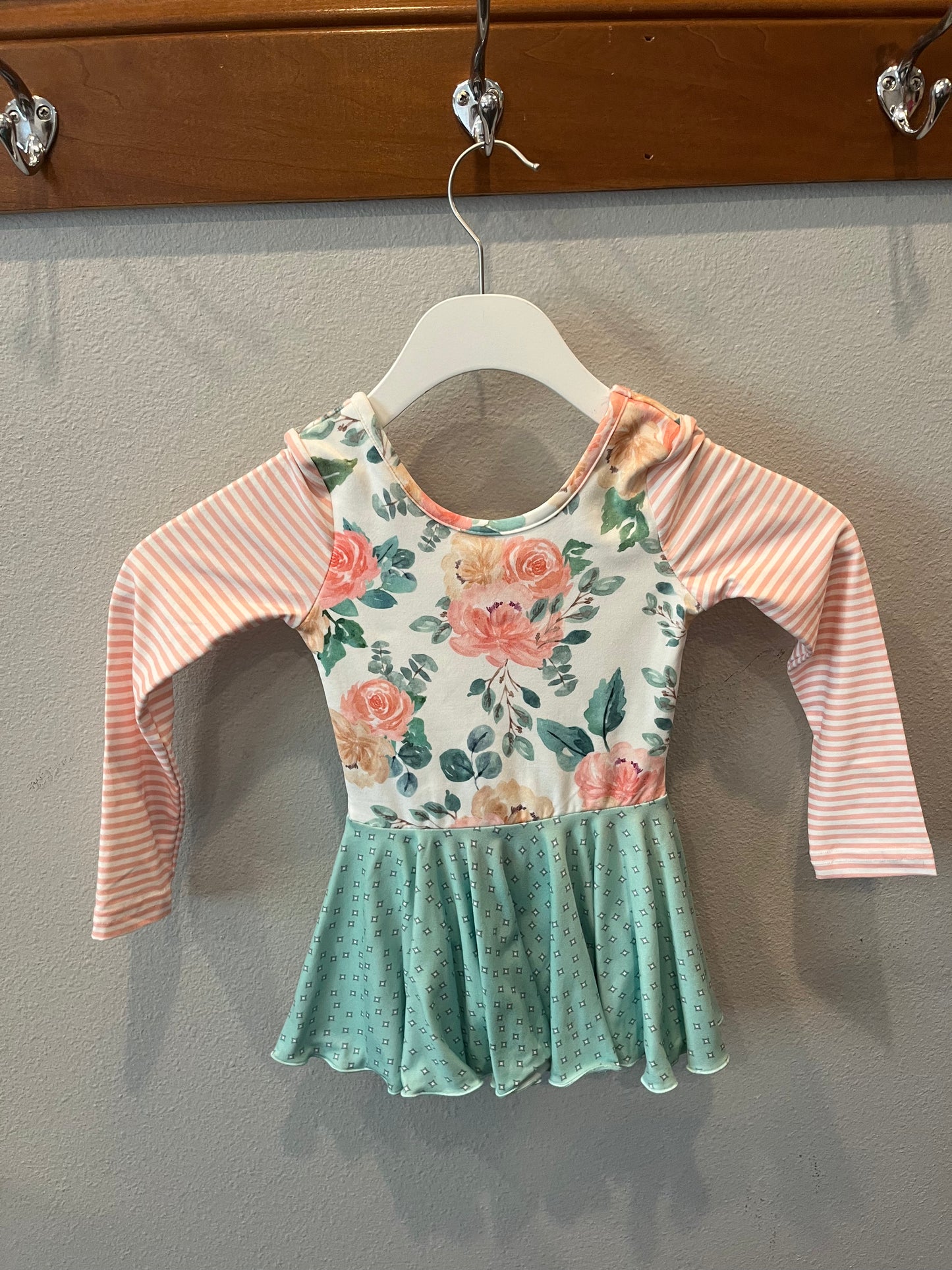 Leotards- Floral Skirt Leotard
