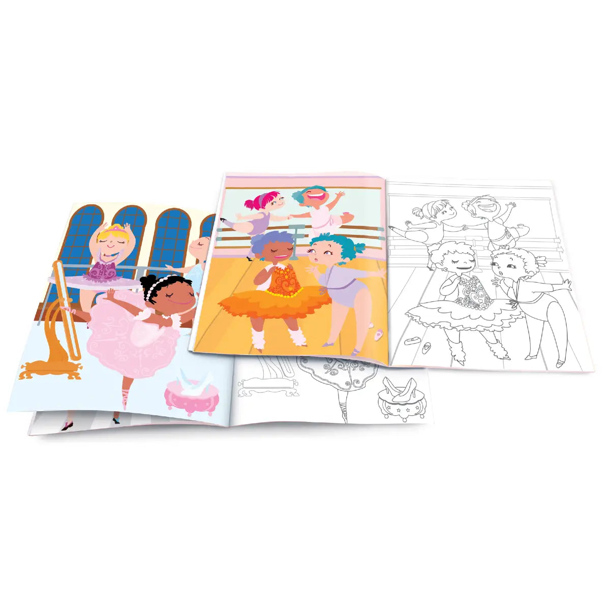 Pretty Ballerina Dry Erase Coloring Book