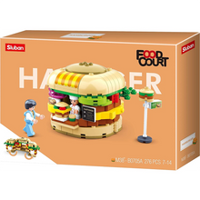 Load image into Gallery viewer, Food Court Hamburger House Building Brick Kit (264 Pcs)
