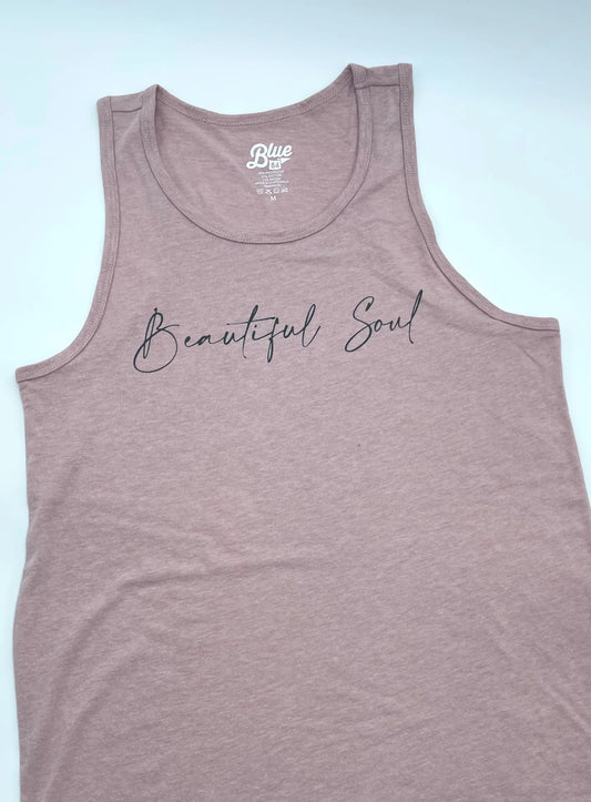 Clothing- Beautiful Soul Racerback Tank-top