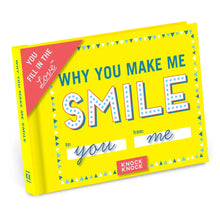 Load image into Gallery viewer, Why You Make Me Smile- Fill In The Love Book
