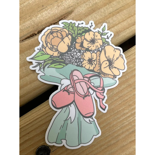 Sticker- Dancer's Bouquet Dance Vinyl Sticker