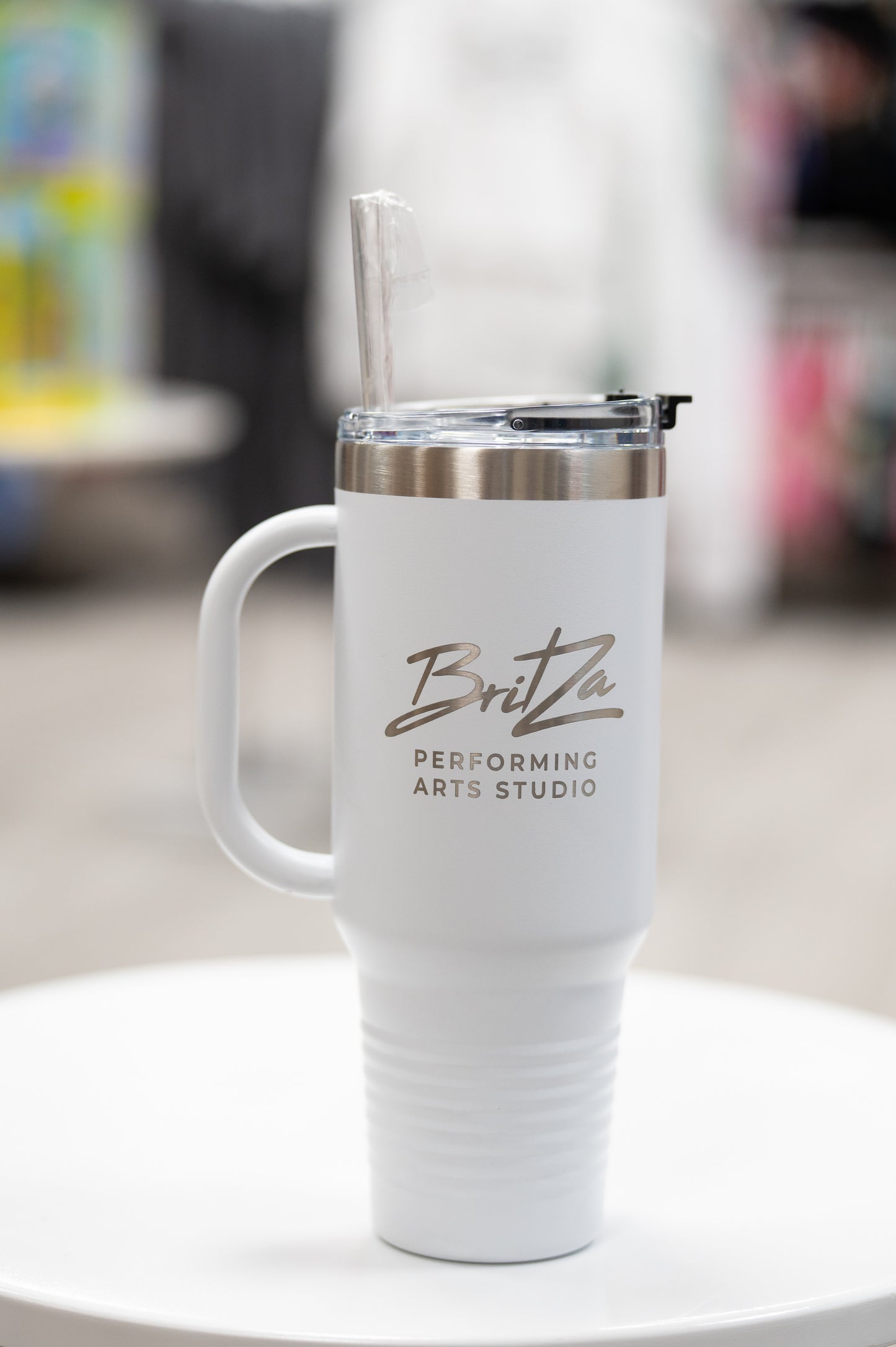 BritZa 40oz Travel Mug With Handle