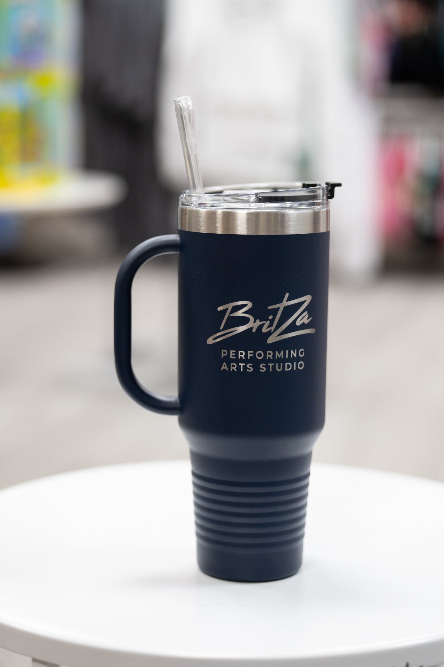 BritZa 40oz Travel Mug With Handle