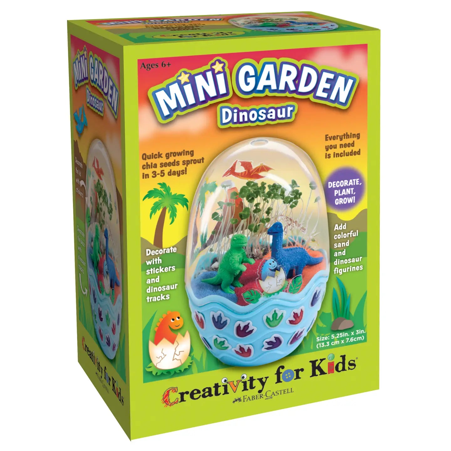 Grow A Mini Garden – Dinosaur - Diy Craft Kit For Kids