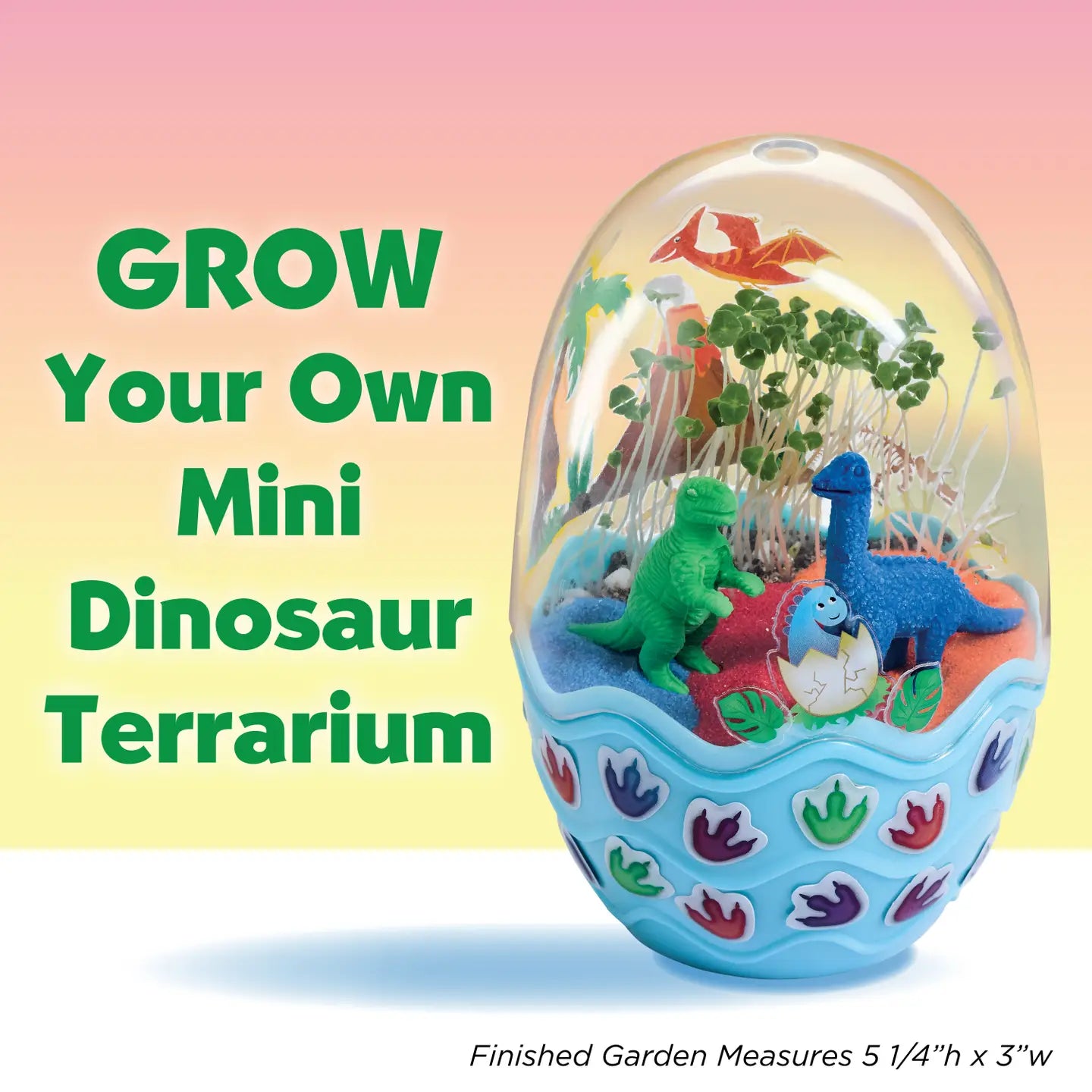 Grow A Mini Garden – Dinosaur - Diy Craft Kit For Kids