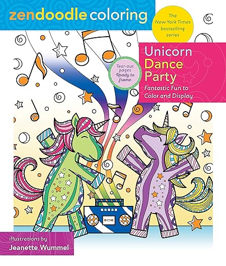 Books- Unicorn Dance Party: Fantastic Fun to Color and Display (Zendoodle Coloring)