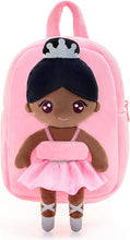 Load image into Gallery viewer, Stuffed Animals- Plush African American Doll With Backpack
