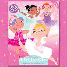Load image into Gallery viewer, Pretty Ballerina Dry Erase Coloring Book
