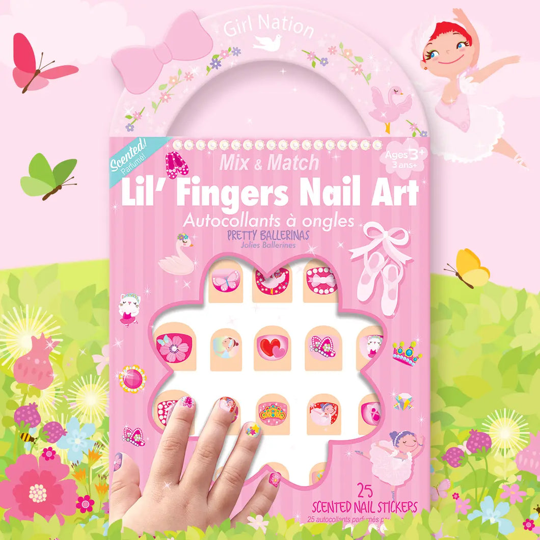 Lil' Fingers Nail Art | Pretty Ballerinas Nail Stickers
